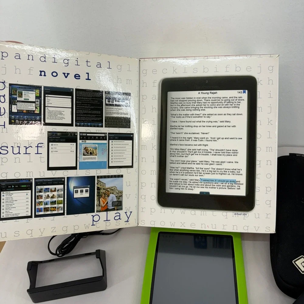Pandigital Novel 7 Color Multimedia eReader Android WiFi Tablet BN WORKING Case